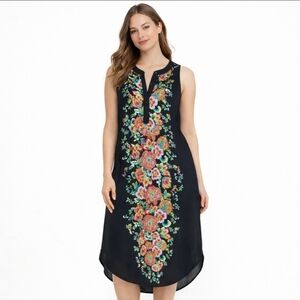Cupio Floral Sleeveless Midi Dress M Autumn Wedding Guest Homecoming